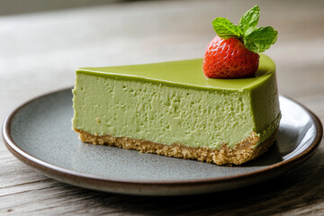 Matcha cheesecake generative AI