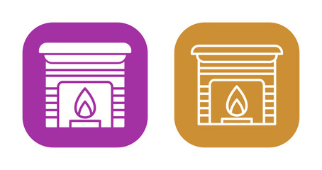 Fireplace Icon Design