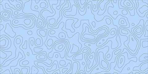 Abstract geographical map expressed through line art

