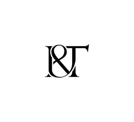Initial Letter Logo. Ampersand Symbol. Logotype design. Simple Luxury Black Flat Vector IT