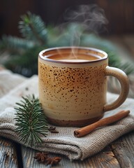 Relaxing Tea Break with Warm Beverage