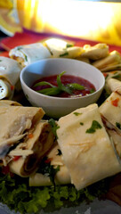 Mouthwatering beef shawarma! Juicy meat, rich sauce, a delicious Middle Eastern delight.