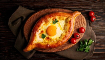 Delicious Georgian Khachapuri with Egg A Culinary Delight