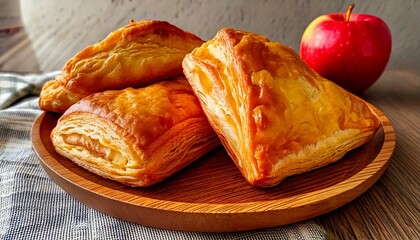 Golden Brown Apple Puff Pastry Delicious Homemade Pastry Recipe
