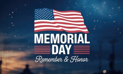 Memorial day american flag design remembrance honor patriotism