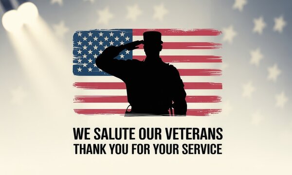 Saluting soldier american flag patriotism military tribute