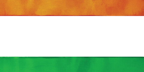 Obraz premium indian tricolor and watercolor celebration independence day, republic day, greeting, social, media, background, banner, 15 august, 26 january, design print, hand-drawn, brush, stroke, splash, poster
