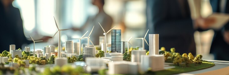 Team Meeting on Renewable Energy and Sustainable City Models with Wind Turbine Concepts