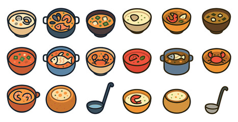 Asian cuisine pixel art icons set – sushi, noodle, food and restaurant graphics