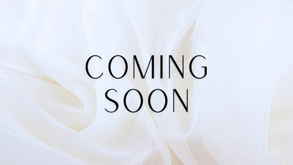 Minimalist Coming Soon Design.