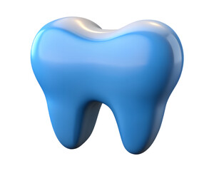 Obraz premium 3D Tooth Icon in Dental Healthcare Style