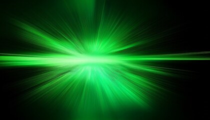 Obraz premium abstract green gradient in black background flash lighting glowing texture background