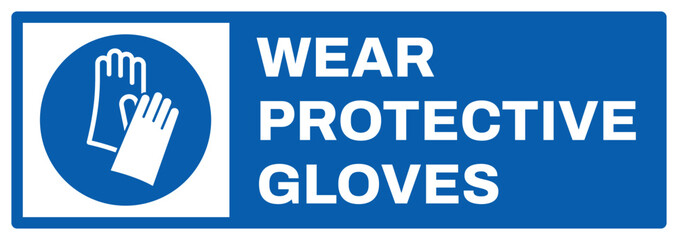 mandatory safety signs v2 uppercase text_wear protective gloves landscape size 1/2 a4,a3,a2,a1	
