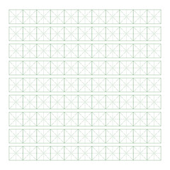 Workbook for writing hieroglyphs. Lined paper for printing. Geometric pattern for school. Realistic lined paper. Simulator for writing Chinese characters. Page of calligraphy exercises. Graph paper.