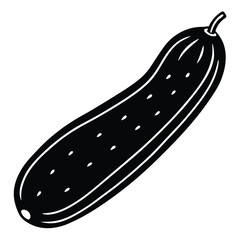 Black and white monochrome of a cucumber shows details clearly
