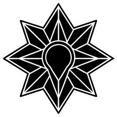 Radiant Red Line Art Vector Graphic 