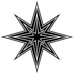 Radiant Red Line Art Vector Graphic 