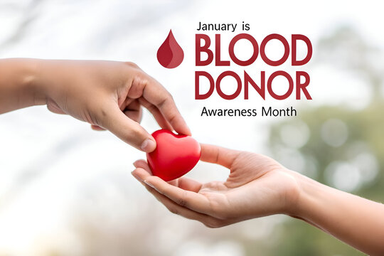 Support Blood Donor Awareness Month this January by giving the gift of life through blood donation.  Donate blood save lives. - Powered by Adobe