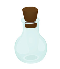 Empty glass ware. vector illustration	