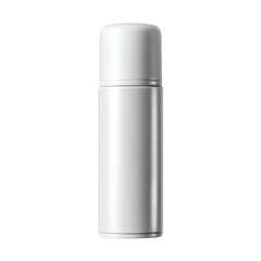 Sleek Modern Flask with a Cap for Hot and Cold Beverages in a Minimalist Style on a White Background Transparent background or png