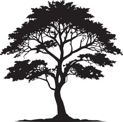 tree silhouette Vector | Minimalist & Trendy tree Silhouette Design | Unique & Stylish tree Artwork for Vector design