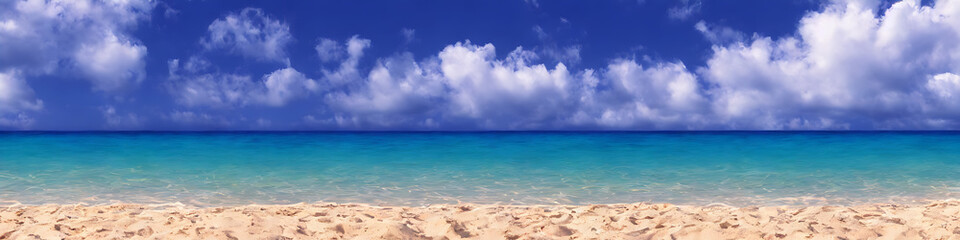 Nice panoramic beach scene