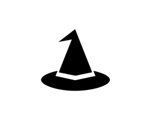 Fototapeta premium Sleek halloween witch hat vector for identity