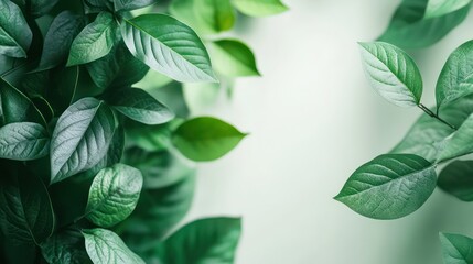 Green leaves background pattern