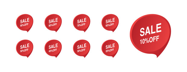 Sale badges, tags, labels set. Vector EPS 10