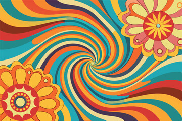 colorful abstract background with circles shape