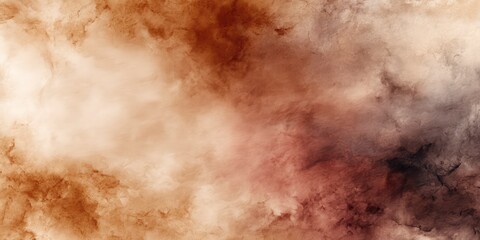 Soft gradient backdrop with organic ink-in-water diffusion, misty blur and flowing tones of mocha moose