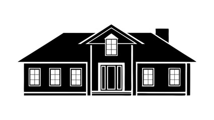 A set of isolated 3D house icons featuring various architectural models for real estate, property, and residential building illustrations silhouette vector on white background
