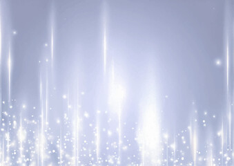 幻想的に輝く光の粒とライン背景