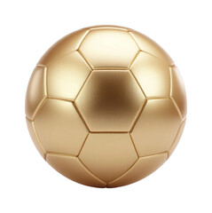 PNG Golden soccer ball with hexagonal panels