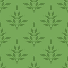 seamless pattern with leaves