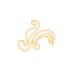 Fototapeta premium handdrawn vintage flourishes