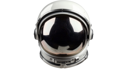 Astronaut Helmet isolated on transparent png background.