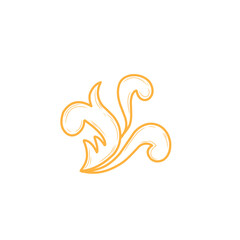 Obraz premium handdrawn vintage flourishes