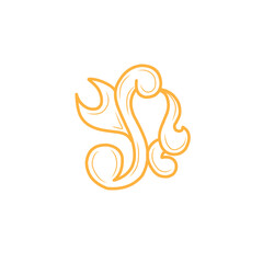 Fototapeta premium handdrawn vintage flourishes