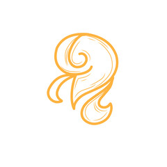 Fototapeta premium handdrawn vintage flourishes