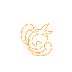 Obraz premium handdrawn vintage flourishes