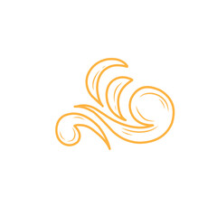 Fototapeta premium handdrawn vintage flourishes