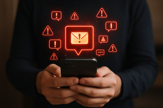 Communication challenges arise when digital alerts overwhelm attention signaling urgent messages that demand immediate focus