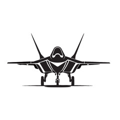 silhouette image of a fighter jet with a transparent background