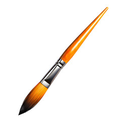 Fototapeta premium a hyper-realistic artist paintbrush perfect side profile view isolated on pure white background subtle soft shadow clean studio lighting ultra-high detail image stock render stock image stock image 