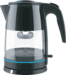 electric kettle isolated on white