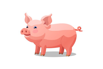 vector cartoon animal isolated on transparent background