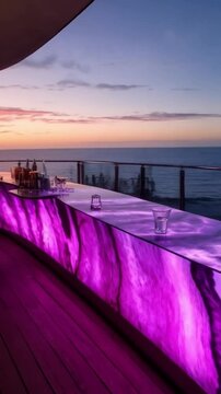 This image was created using artificial intelligence and depicts a conceptual decorative fireplace in the shape of an amethyst geode. The design can be realistically implemented in interiors using gla