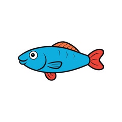 fish on a white background