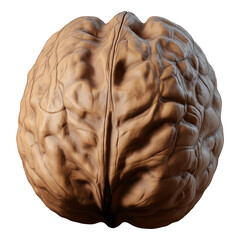 Whole walnut , isolated on transparent background, png
